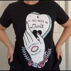 *Emotionally Unavailable* Ouija graphic T-Shirt